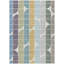 Tapis Mid-Century moderne lavable à la machine intérieur / extérieur Lockway ACN2418-803061415