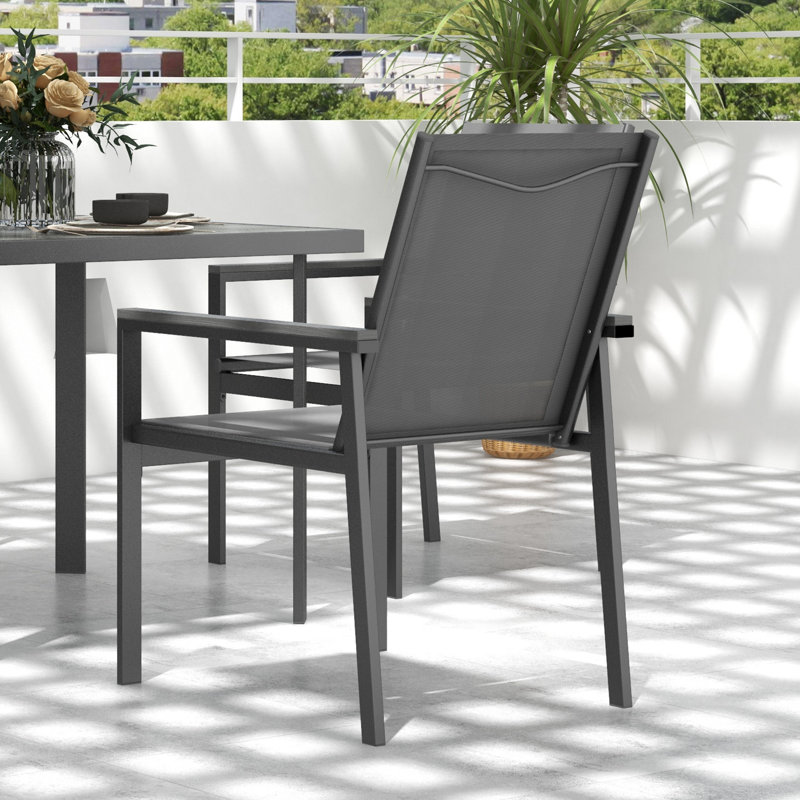 Steel Patio Dining Set Table,