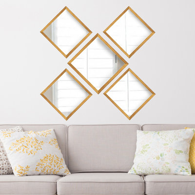 Ensemble de 5 miroirs biseautés