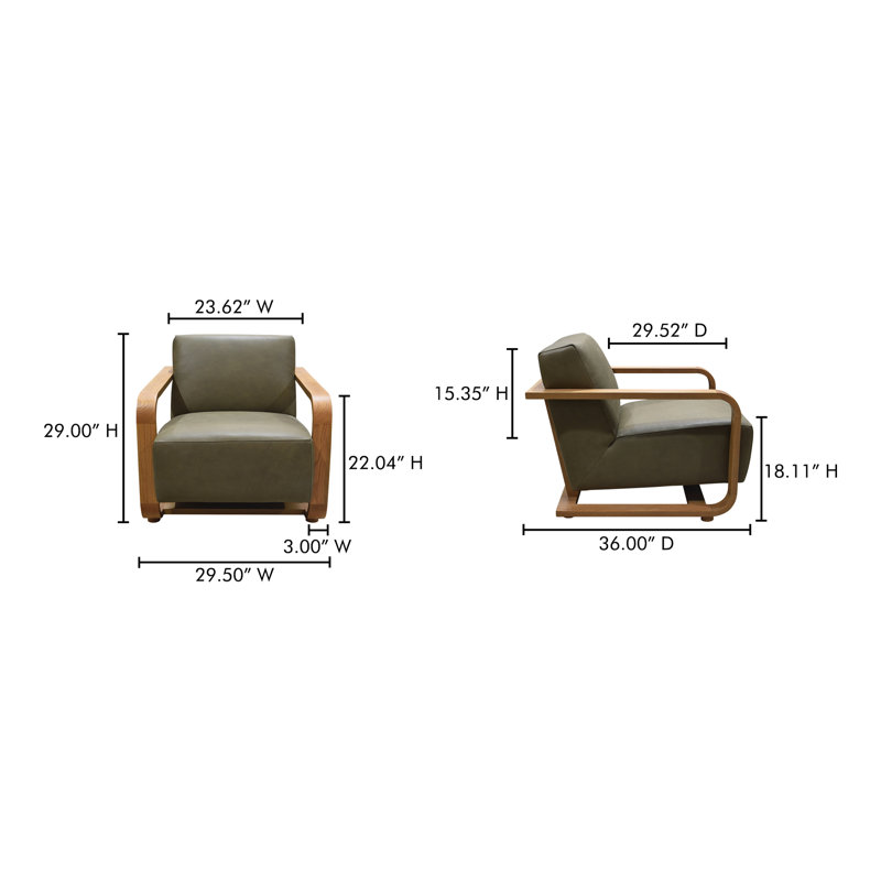 Chaise longue ECKERSLEY, Vert