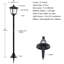 Paquet de 4 lampes de poteau solaires 40 po pour l'extérieur