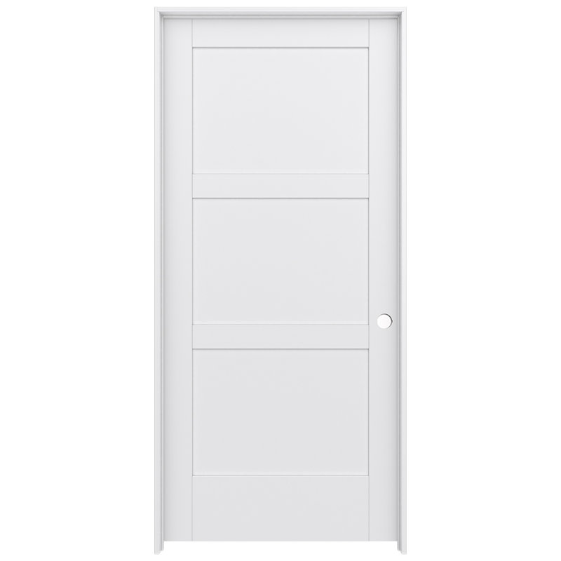 Porte intérieure pré-suspendue 3 panneaux MODA, 36 po x 80 po, À droite