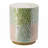 Cylindrical Garden Capiz Stool, Accent Side Table