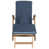 Natural Frame/Navy/White Piping Cushion