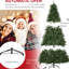 700 arbres de Noël à DEL blanc chaud, 7 pi de sapin double, 2154 pointes, base en métal stable pour les occasions festives, branche incluse