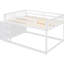 Lit superposé double blanc avec construction solide et rangement fonctionnel en bois de pin blanc-118036607-118036606