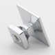 1 3/8" Length Square Knob