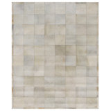 Natural Hide Geometric Handmade Cowhide Beige/Gray/Dark Gray Area Rug