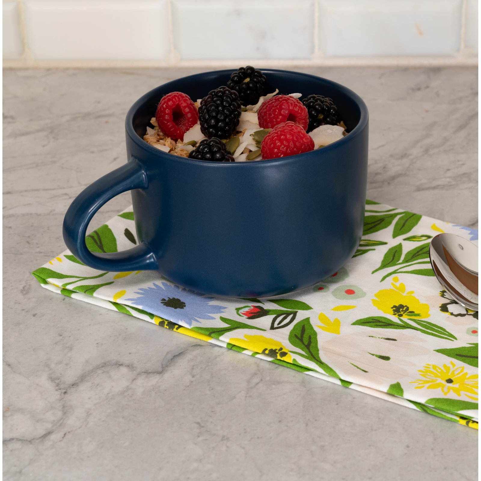 Wazee Matte Mug, Midnight Blue