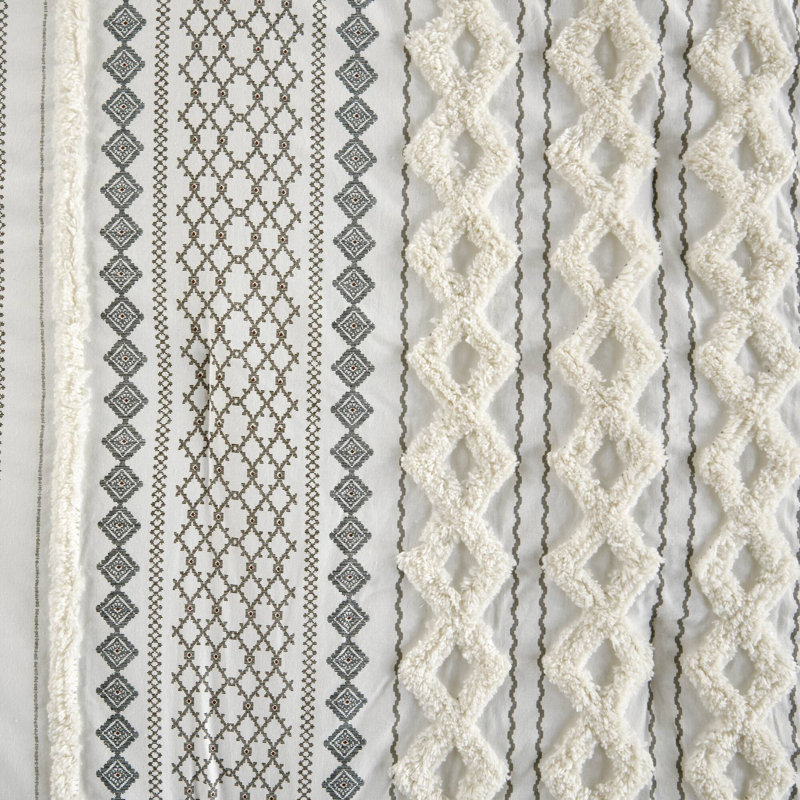 Ensembles de literie confortables en coton, conception en chenille touffetée, décor de chambre à coucher moderne