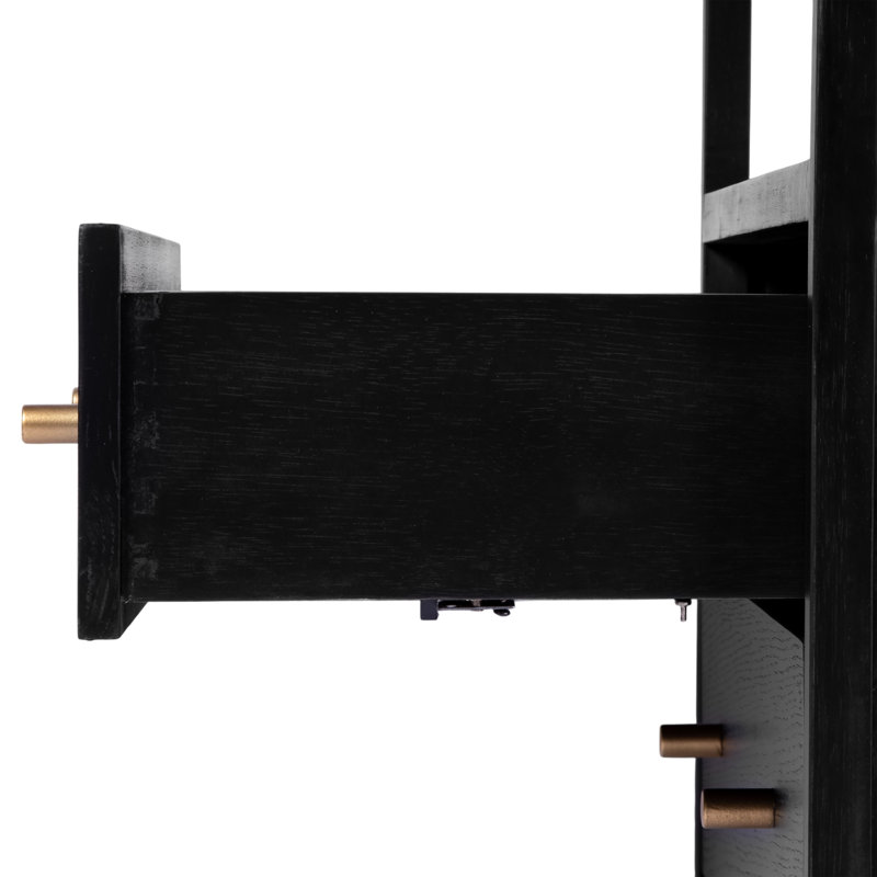 Table de chevet 2 tiroirs Sloane, Black