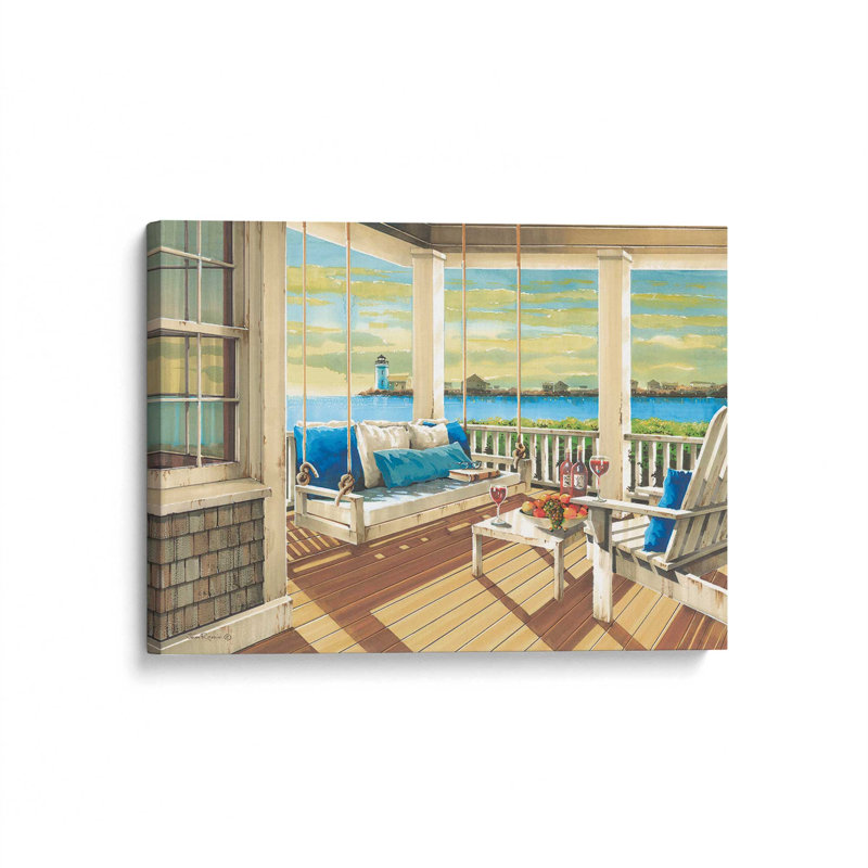 «Sunset Conversations» par John Rossini, reproduction d'art, L 40 x H 30, Ne s’applique pas, Toile non encadrée