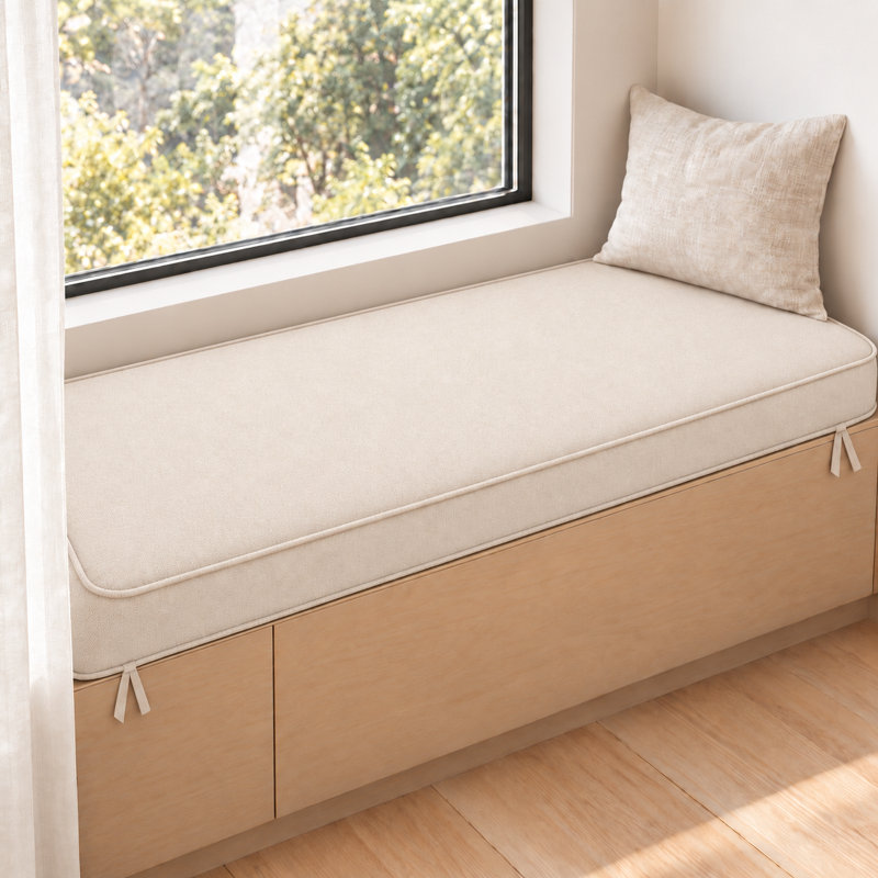 Coussin de siège de patio 3 po H 3 po, 39 x 58 pouces, Beige clair