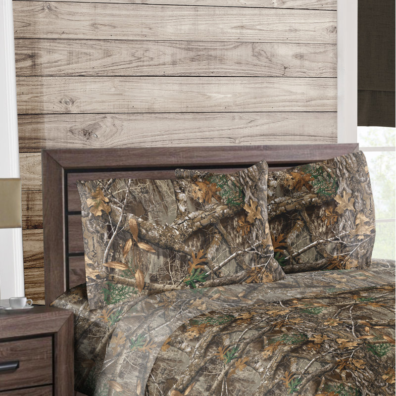 Microfiber Camouflage Sheet Set, Full Sheet Set + Fitted Sheet + 2 Pillowcases