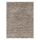 Canvello Gray Color Fine Hand Knotted Modern Rug 4' X 5'11''