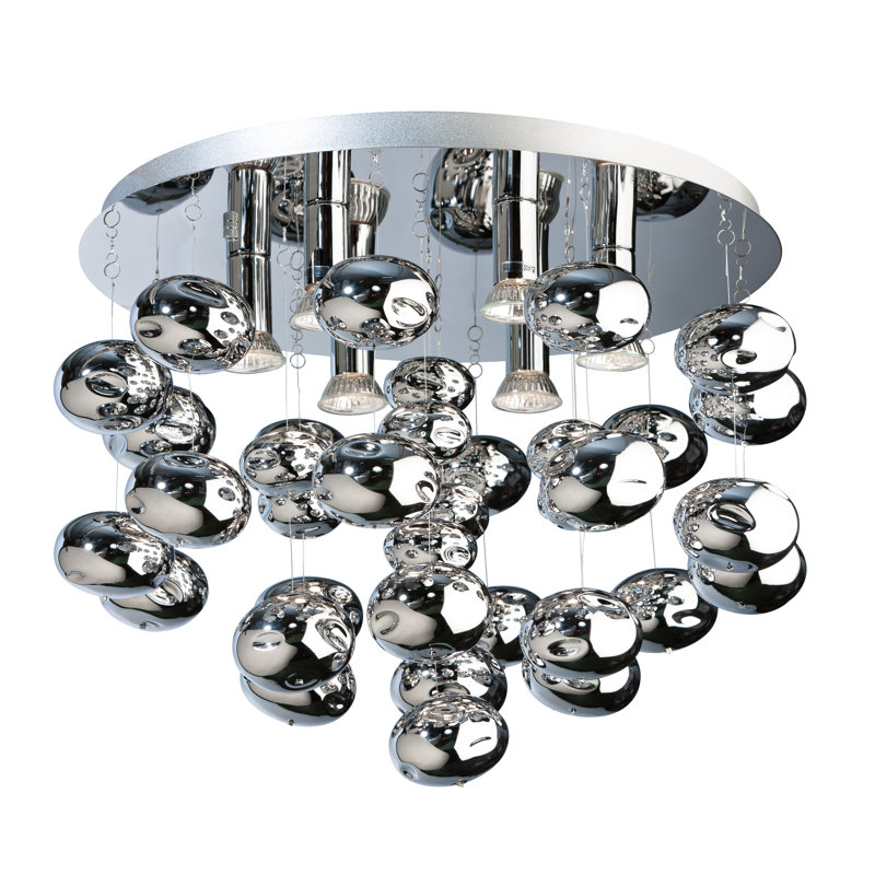 Luvia Flush Mount, Chrome