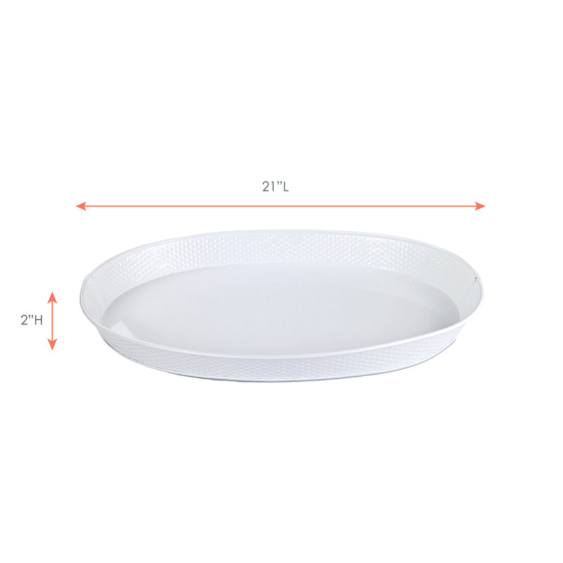 Laquinthia Beverage Tub & Tray, White