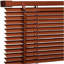 PVC Venetian Window Blind – Durable, Moisture-Resistant, Easy-Fit, Wood-Effect Finish (Teak/Natural/Walnut)-382059576-382059558