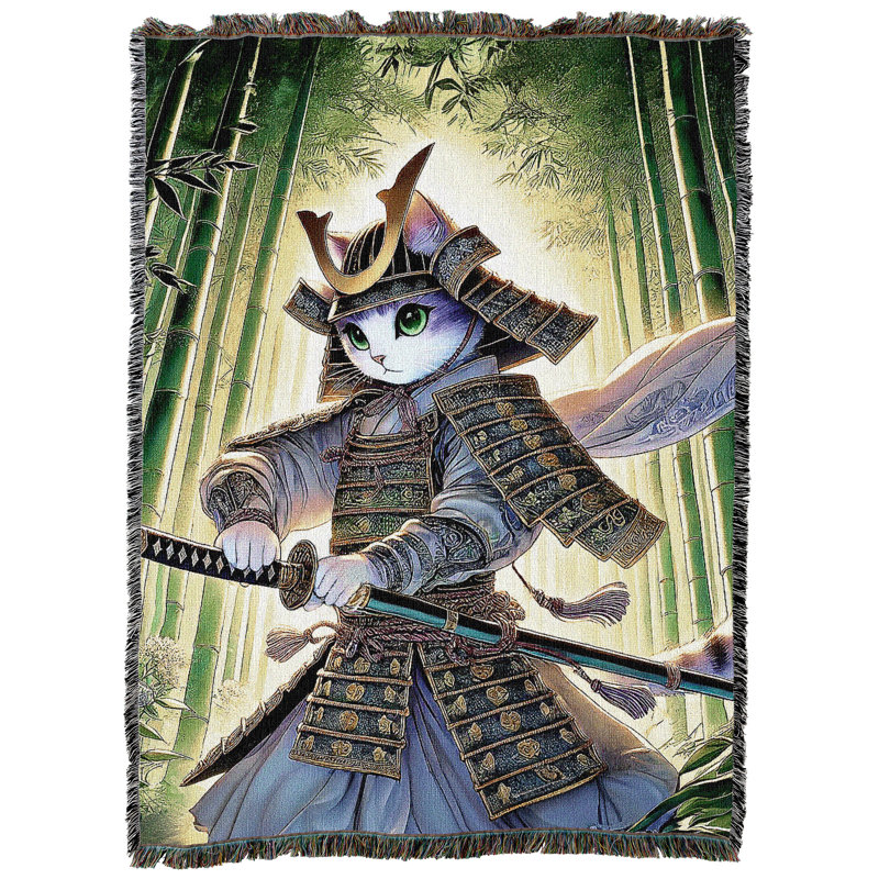 Jeté en coton Pure Country Weavers, Samouraï