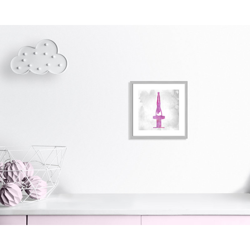 Gymnastique 1, H 17 po x l 17 po x P 1,19 po, Encadré de boîte argent