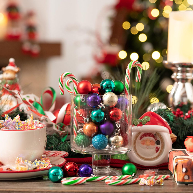 1.18 cm Plastic Shatterproof Ornament Accessory, Multicolor
