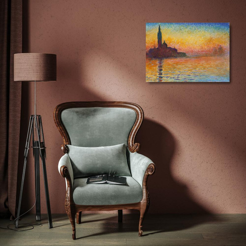 Crépuscule à Venise, H 13 po x l 18 po