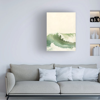 Art mural sur toile tendue - "Barrel of a Wave I", décoration murale pour salon, chambre à coucher ou bureau - 14 x 19