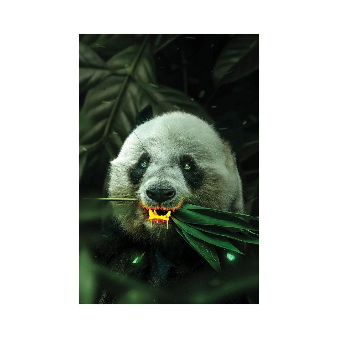 Gold Panda by Milos Karanovic - Wrapped Canvas Painting
