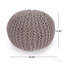 Pouf tricoté en coton 20 X 20-1341184855