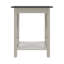 3-Piece Coffee and End Table Set with X-Style Accents in Light Grey-257961227