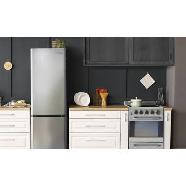 Unique Appliances Classic Retro 3 Piece Kitchen Appliance Package with  Bottom Freezer Refrigerator , 24'' Gas Freestanding Range , and Under  Cabinet