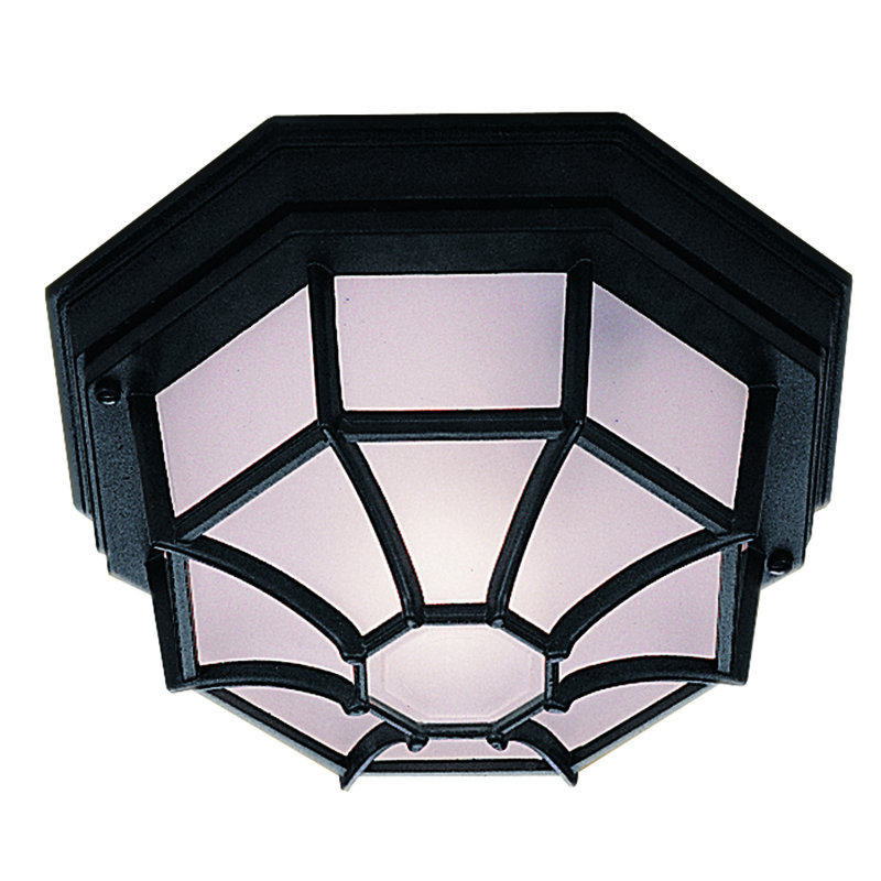 Airlia 1 - Bulb Outdoor Flush Mount, Black