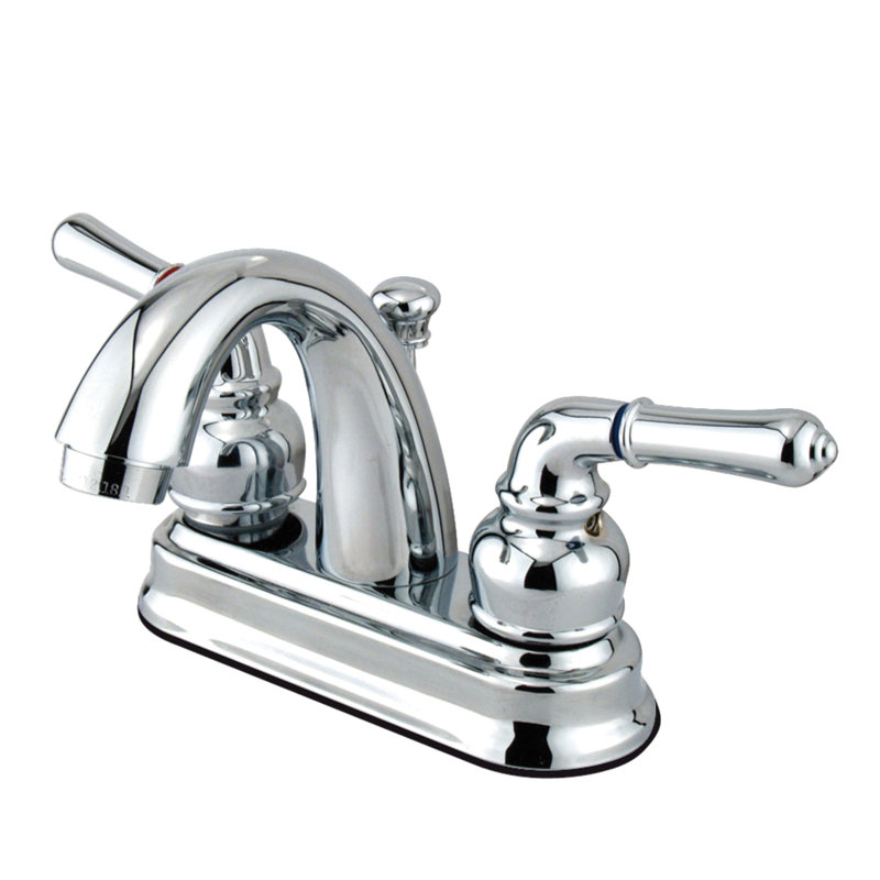 Robinet pour salle de bain avec ensemble de drain central à Naples, Chrome poli