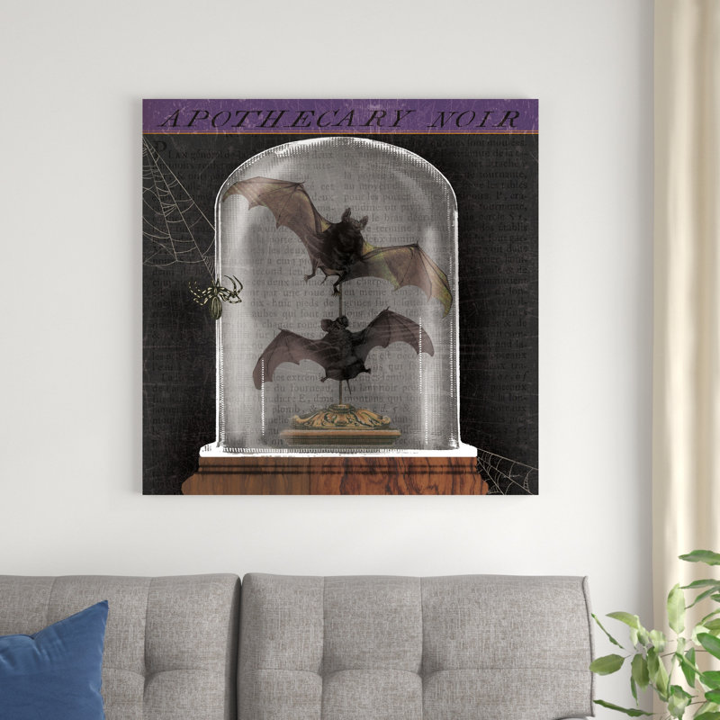 Apothicaire noir IV, H 36 po x l 36 po x P 1,25 po