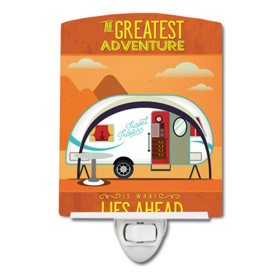 Greatest Adventure New Camper Ceramic Night Light
