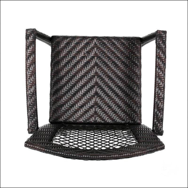 Outdoor 46" Wicker Barstool