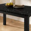 Table de salle à manger rectangulaire en bois imitation marbre noir 1Pc