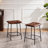 Reza 24" High Leather Tufted Bar Stool-904454853
