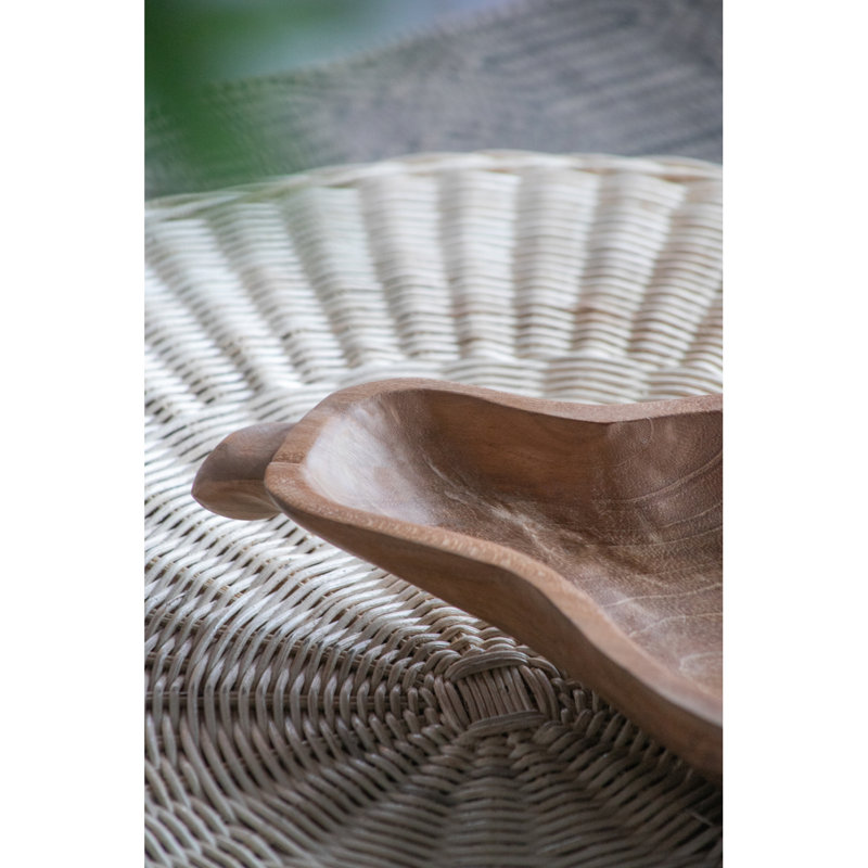 S/2 Teak Gourd Bowl