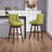 Luthando Swivel Upholstered Counter Stool with Solid Wood Frame-744863283