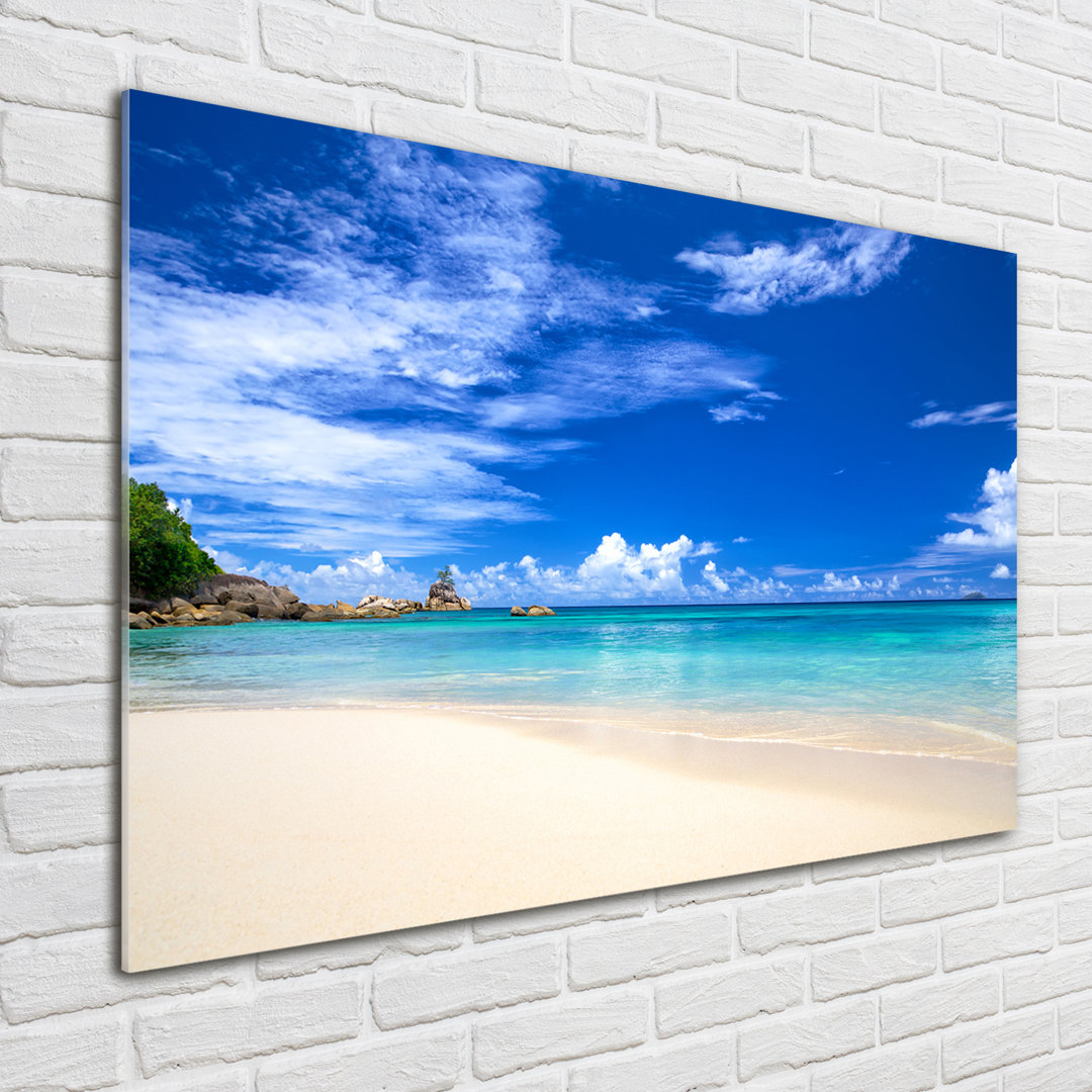 Glasbild Tropical Beach