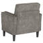 Chaise d'appoint rembourrée en bois massif de 29 po de largeur avec table d'appoint pliante-804351651