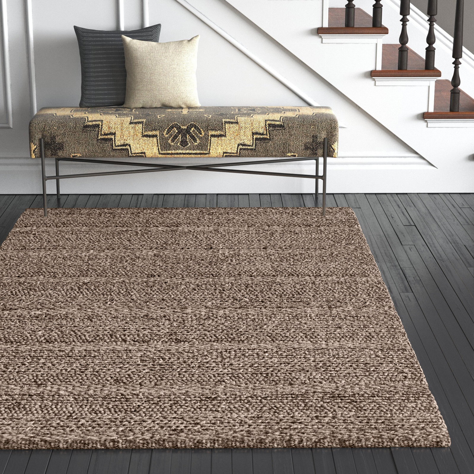 Zekia Flatweave Wool Rug, Rectangle 12' x 15'