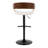 Laurenzio Swivel Upholstered Cotton Blend Adjustable Height Counter Stool with Steel Frame-93570919-93570918