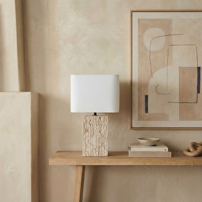 Lampe de table Henry Travertine