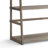 Acadian 63"H Solid Wood Transitional 5-Shelf Ladder Bookcase with Slanted Frame and Open Storage-1944745142-1932075336