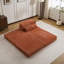 Canapé à compression, canapé-lit convertible au sol, canapé modulaire sans os Diy, aucun assemblage requis, tissu polaire circulaire, siège simple surdimensionné avec 1 coussin et 1 repose-pieds-742805895