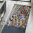 Chic Non Woven Soft Type Printed Rug Featuring a Mesmerizing Geometrical Pattern in Vibrant Hues for an Elegant Home Decor Refresh-125995075