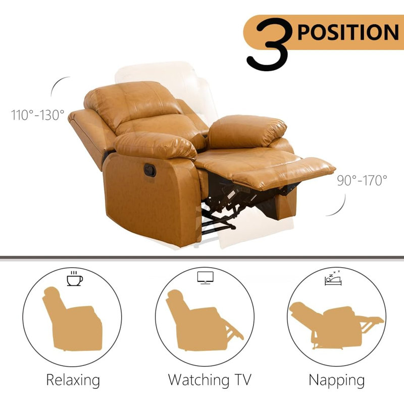 Laclede Faux Leather Recliner