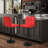 Faux Leather Swivel Bar Stools, Adjustable Counter Height Barstools Chair with Backrest and Footrest-441229899-518786943